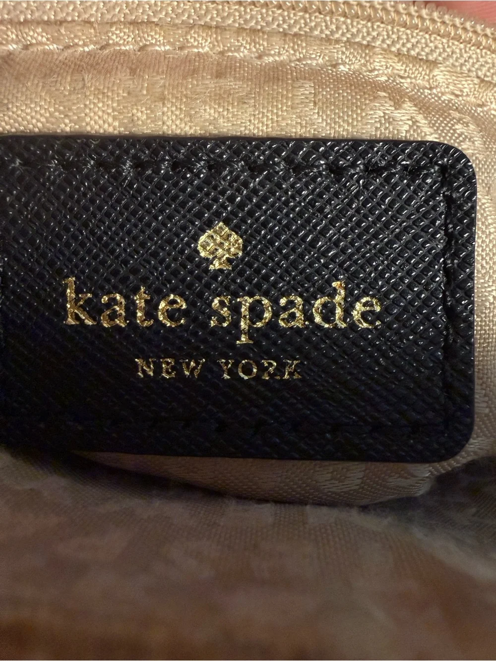 Kate Spade New York Cream Black Dome Satchel Handbag
